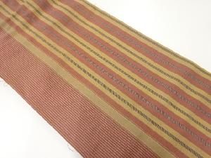 アンティーク　縞模様織出し名古屋帯（材料）